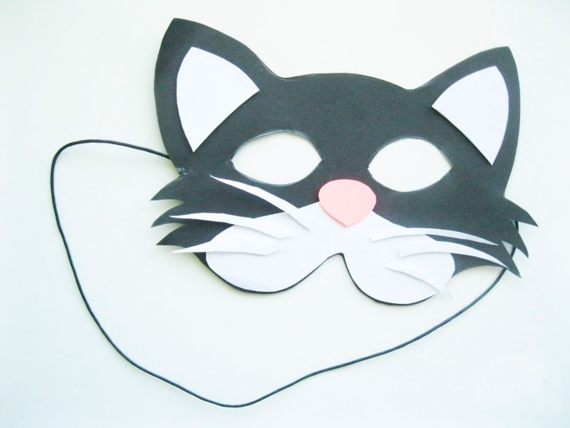 Эмоциональная маска готова! Маска из бумаги «Котик»