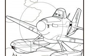 Раскраска Самолеты: Огонь и вода